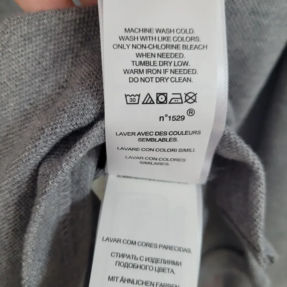 POLO Ralph Lauren Classic Fit Long Sleeve Polo Shirt size XXL Gray Pony, New